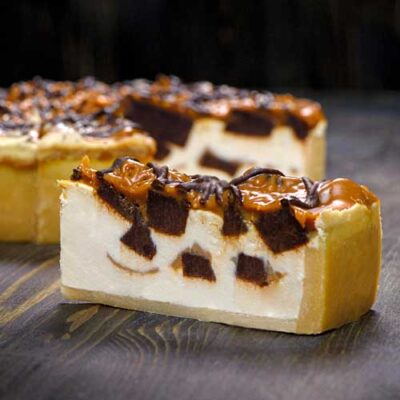 Чизкейк с брауни и карамелью, 2400гр.