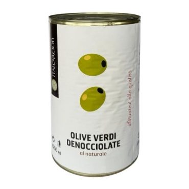 Оливки зеленые без косточки в натуральном рассоле, Italcarciofi