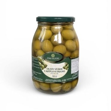 Оливки зеленые с косточкой "Кастельветрано"