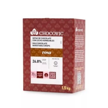 Chocovic Rosa Термостабильные капли из молочного шоколада 1,5кг